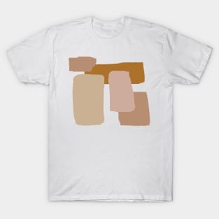 Earthy color brush strokes T-Shirt